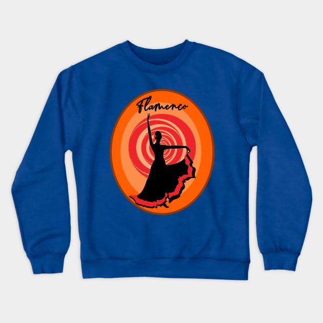 Flamenco Fireball Crewneck Sweatshirt by SphynxDen